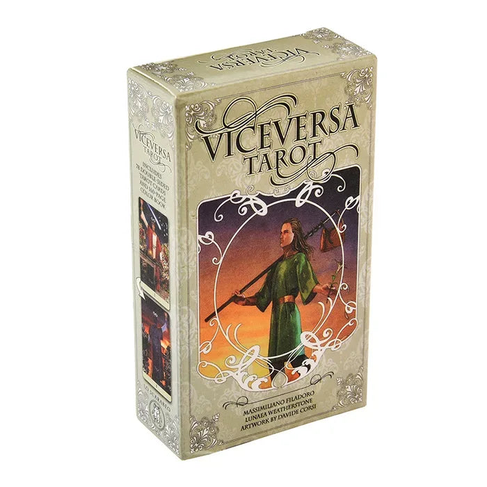 ♾️ Vice Versa Tarot Deck – Double-Sided 78-Card English Oracle Set for Spiritual Insight and Interactive Board Gaming