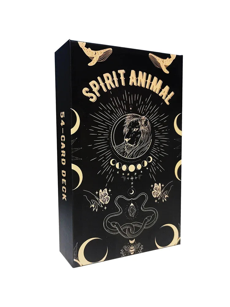 🐾 Spirit Animal Oracle Cards – 54 Cards | Beginner-Friendly | Meanings Printed on Cards | Oracle Deck for Divination and Meditation | Perfect Gift Set