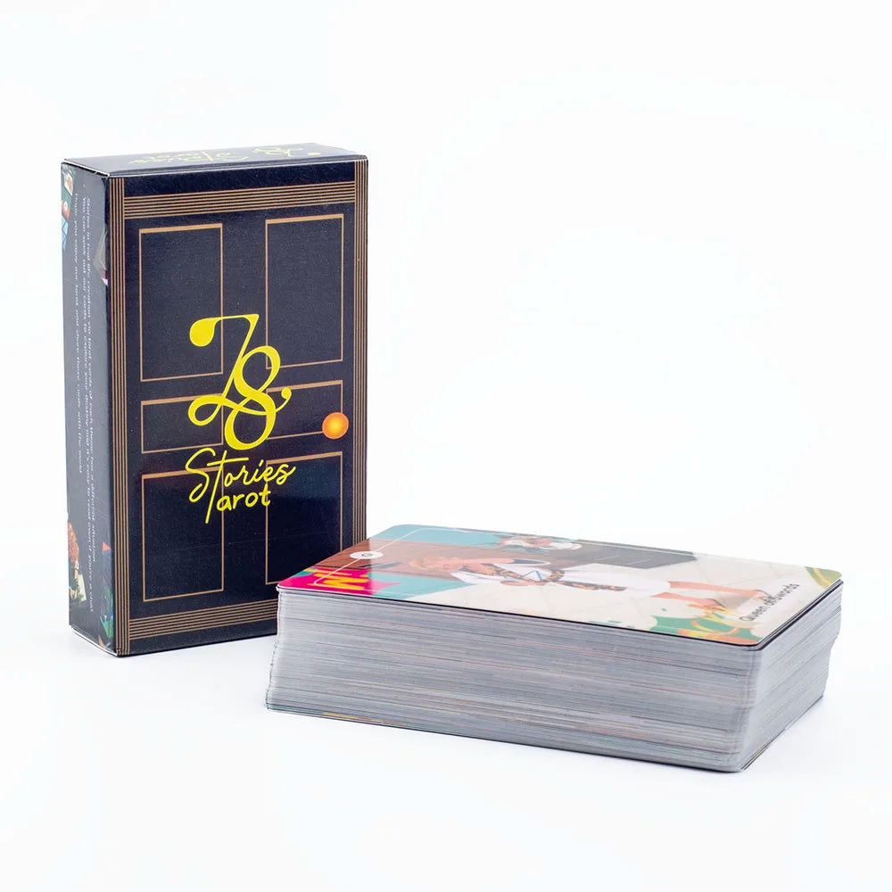 📖 78 Stories Tarot Deck – English Version Oracle Cards with PDF Guidebook | 79-Card Prophecy Deck for Family, Friends & Party Board Games