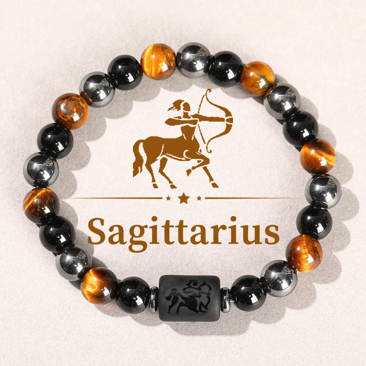 🌌 The "Cosmic Identity" Zodiac Bracelet: 12 Constellation Natural Stone Bangle for Men & Women 11.23-12.21