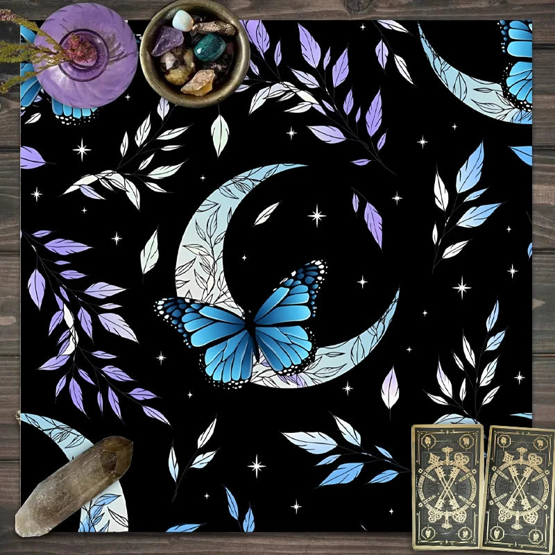 🌟🌙Mystic Star Moon Tablecloth | Bohemian-Style Table Decor & Accessories – Perfect for Tarot Party Table Setting YLB-8