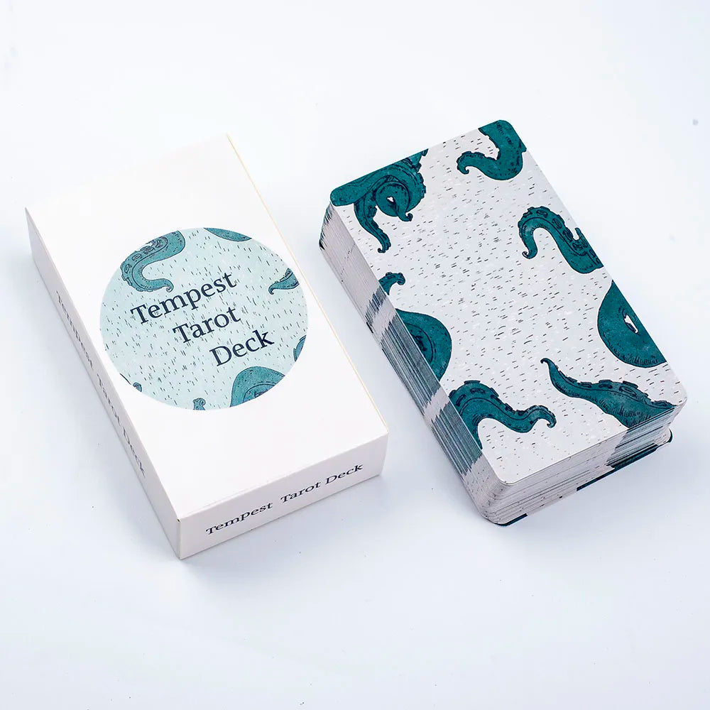 🃏 Tempest Tarot Deck – 78-Card Ocean Themed Deck with Guidebook for Beginners, Party Games, and Divination