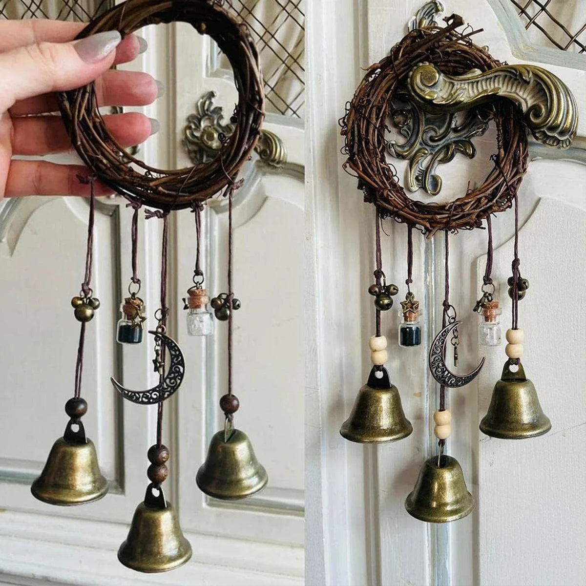 🔔 Vintage Bell Pendant – Home Décor Charm & Door Knob Ornament | Hobbyist Craft & Gift | Free Shipping