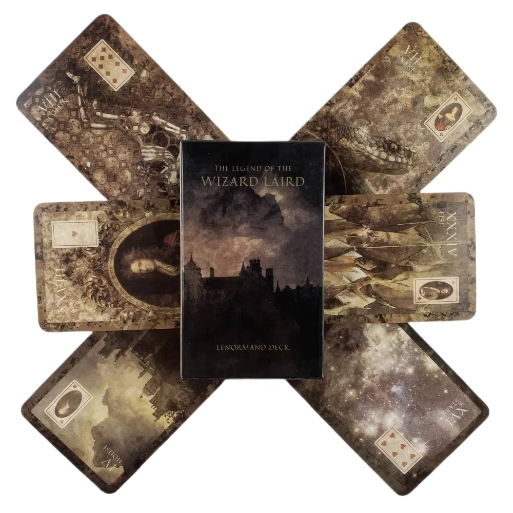 🧙‍♂️ Legend Of The Wizard Laird Lenormand Tarot Deck | Leisure Party Board Game & Fortune-telling Oracle