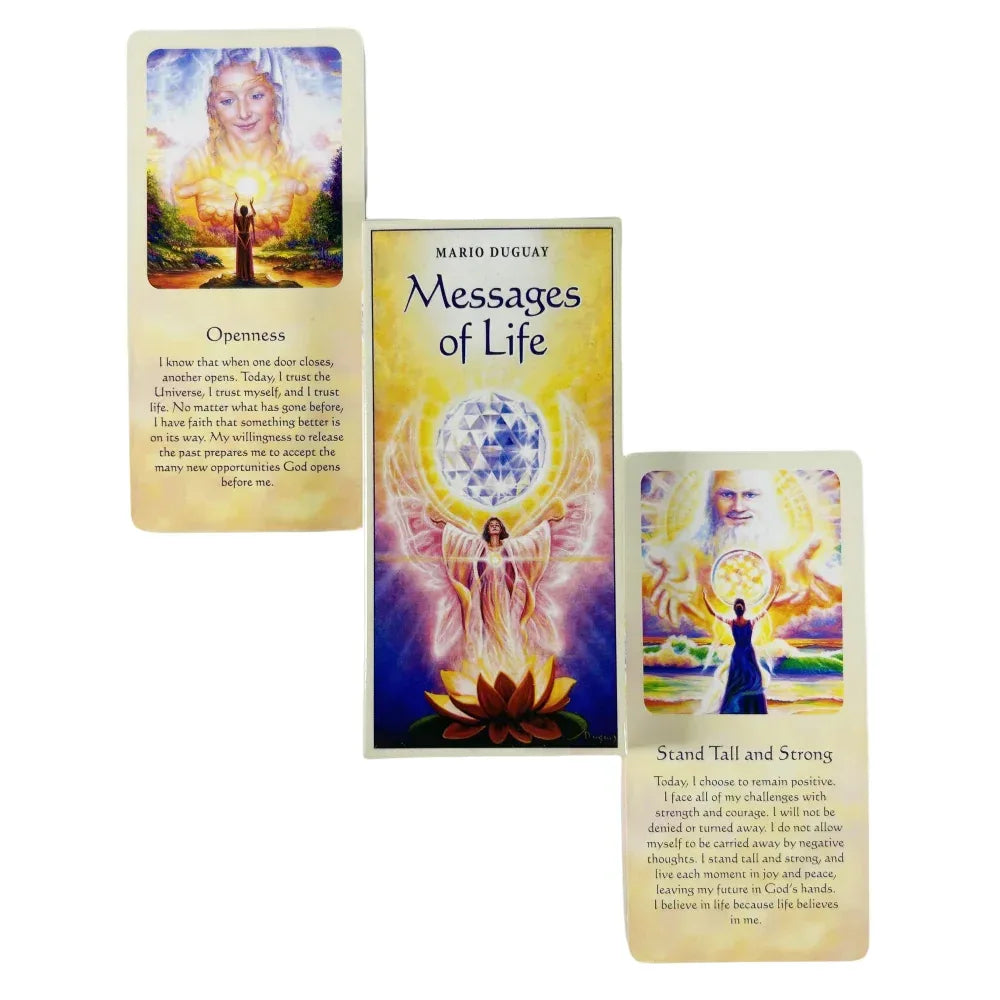 ✨ Messages of Life Oracle Cards - 54-Card English Divination Deck for Affirmations & Party Games | Elevate Your Spirit & Guide Your Day
