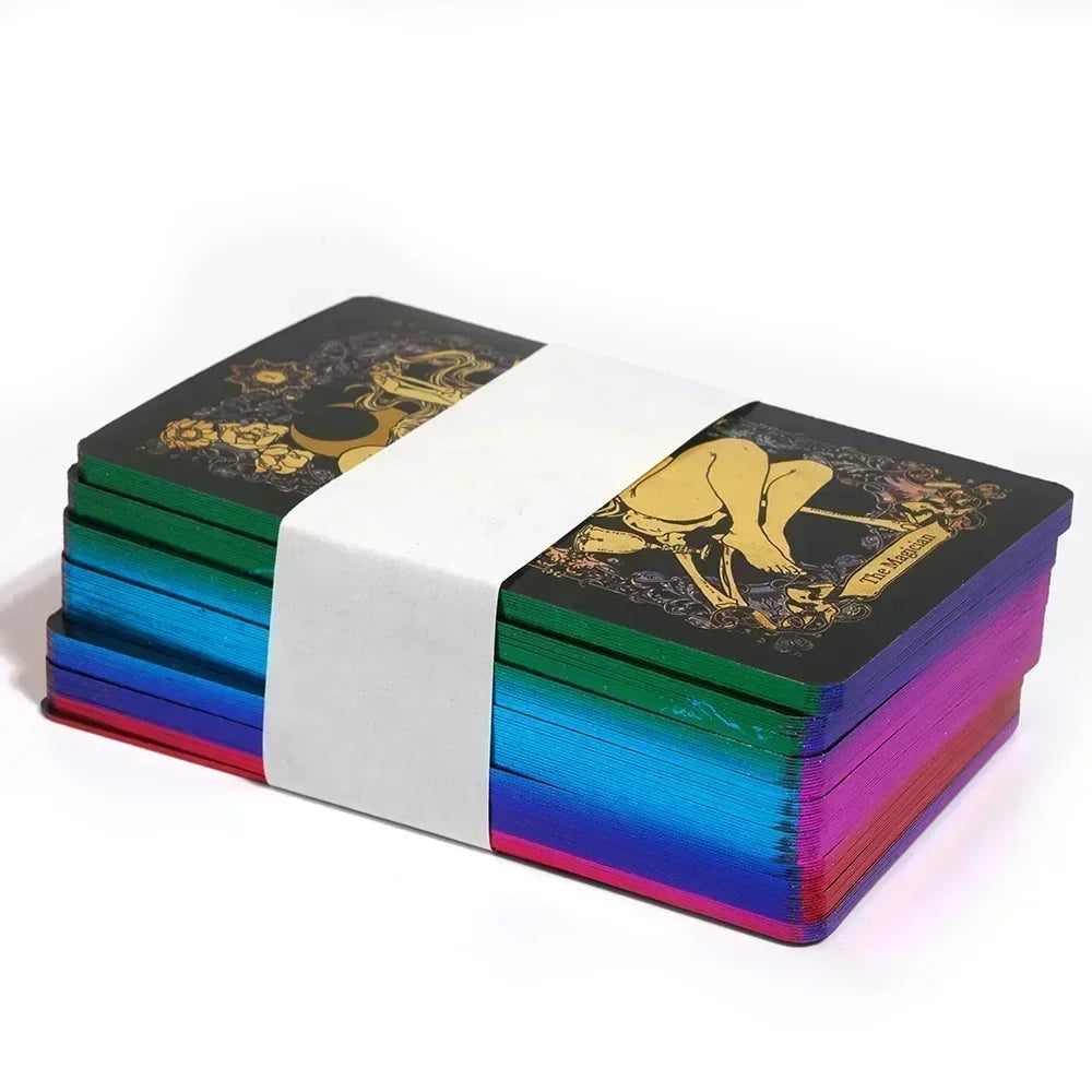 Wondering Spirit Tarot Deck – 78 Gold-Edged Cards in Durable Tin Box