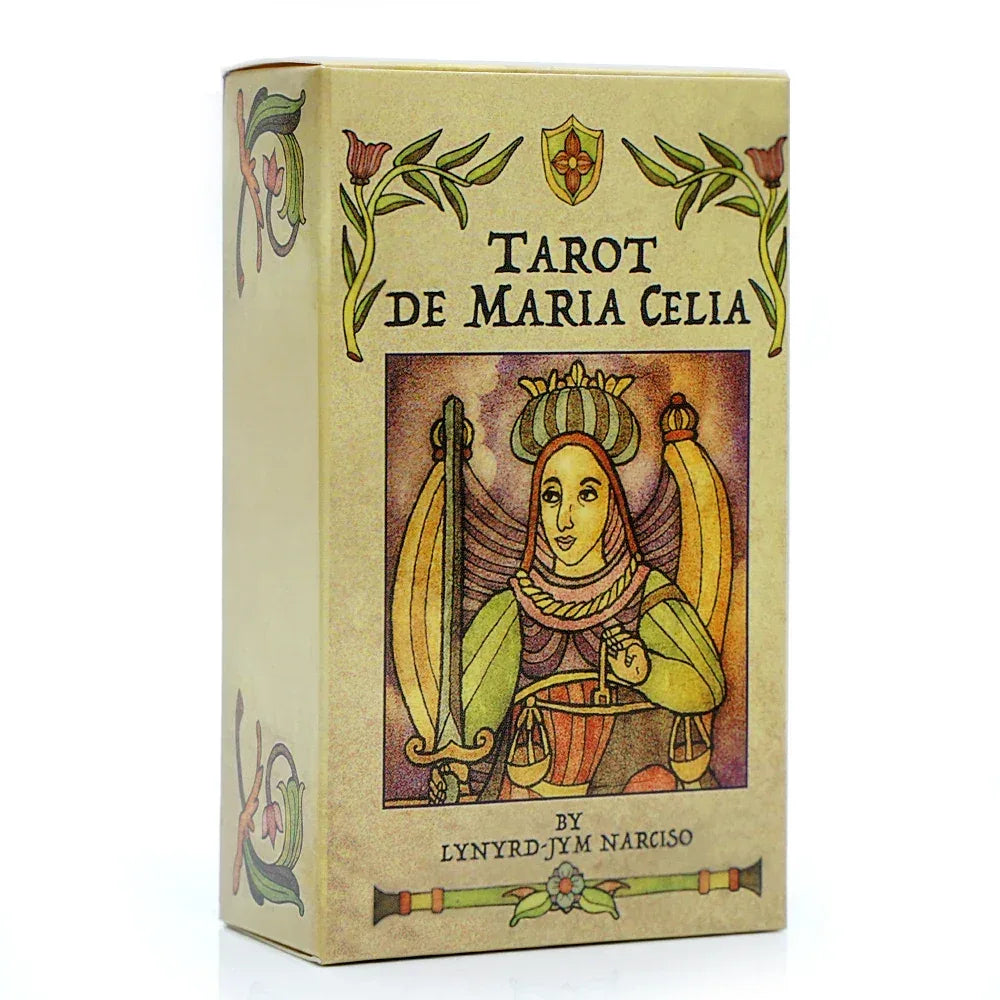 ☀️ Spanish Esoteric Tarot Deck with Included Instructions | El Sol﻿ Design | Divination Cards for Spiritual Readings light yellow