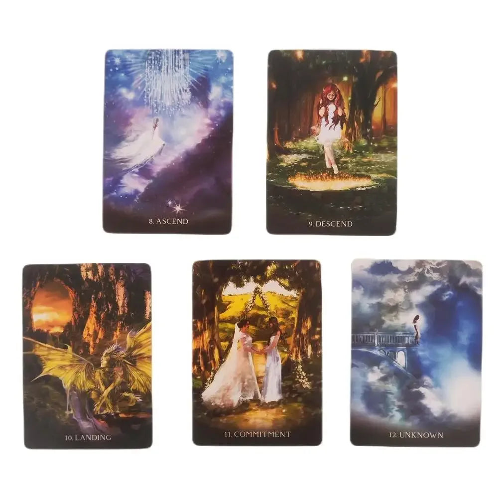 The Oracle Of Portals – 78-Card Tarot Deck for Fate Divination, Beginners & Family Party Board Games