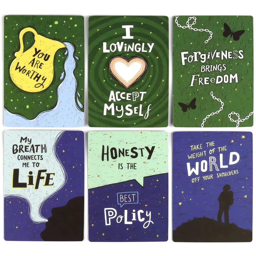 🌟 Raise Your Vibration Oracle Cards – 48 Cards Family-Friendly Board Game Positive Energy, Mindfulness & Inspiration Portable 10.3 x 6 cm Deck