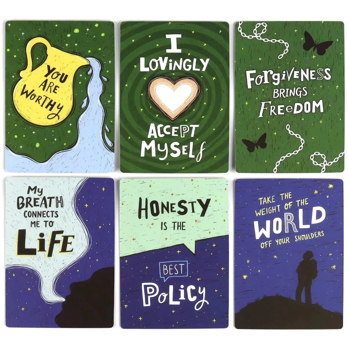 🌟 Raise Your Vibration Oracle Cards – 48 Cards Family-Friendly Board Game Positive Energy, Mindfulness & Inspiration Portable 10.3 x 6 cm Deck