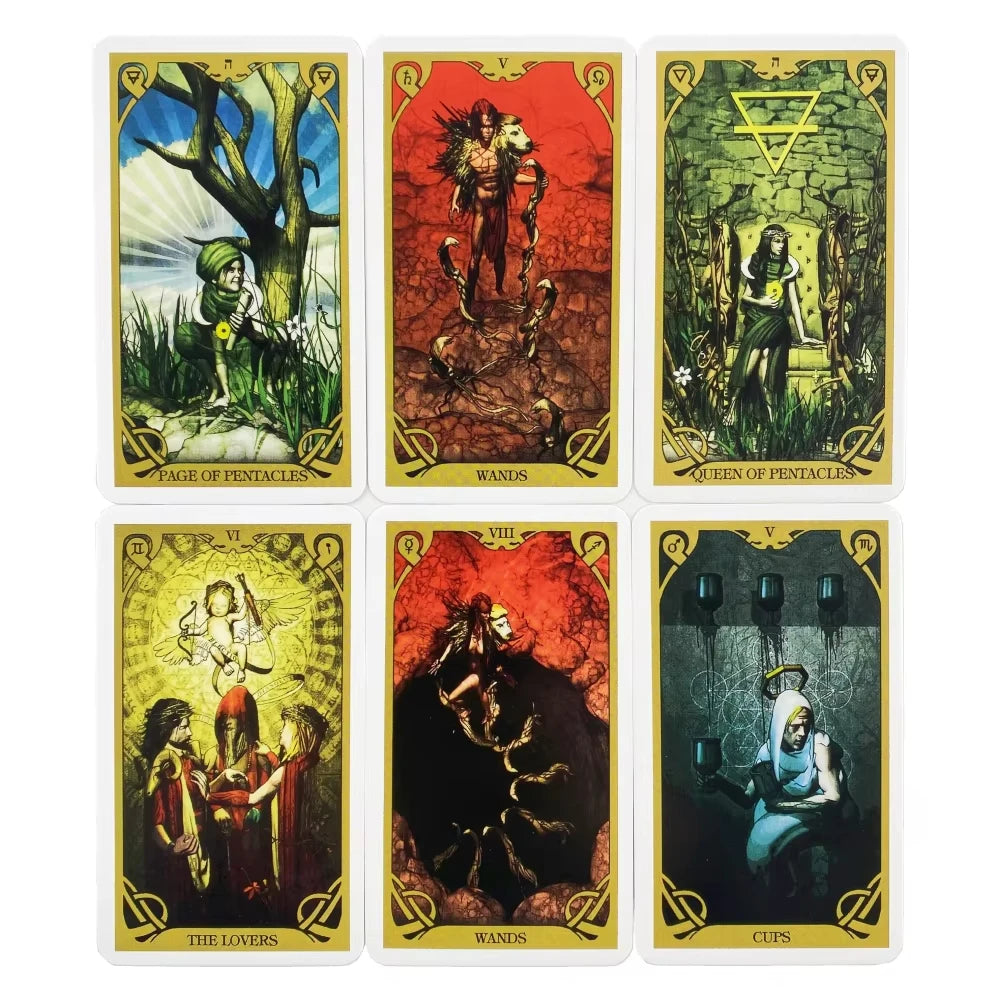 🌙 Night Sun Tarot Cards | 78-Card Oracle Deck | English Visions Divination Edition & Board Playing Games