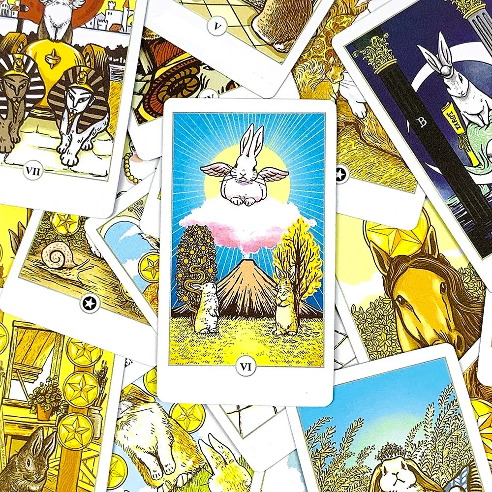 High-Quality Tarot Deck with Tin Box – Gilded Edges English Visions Edition for Board Games & Gifts