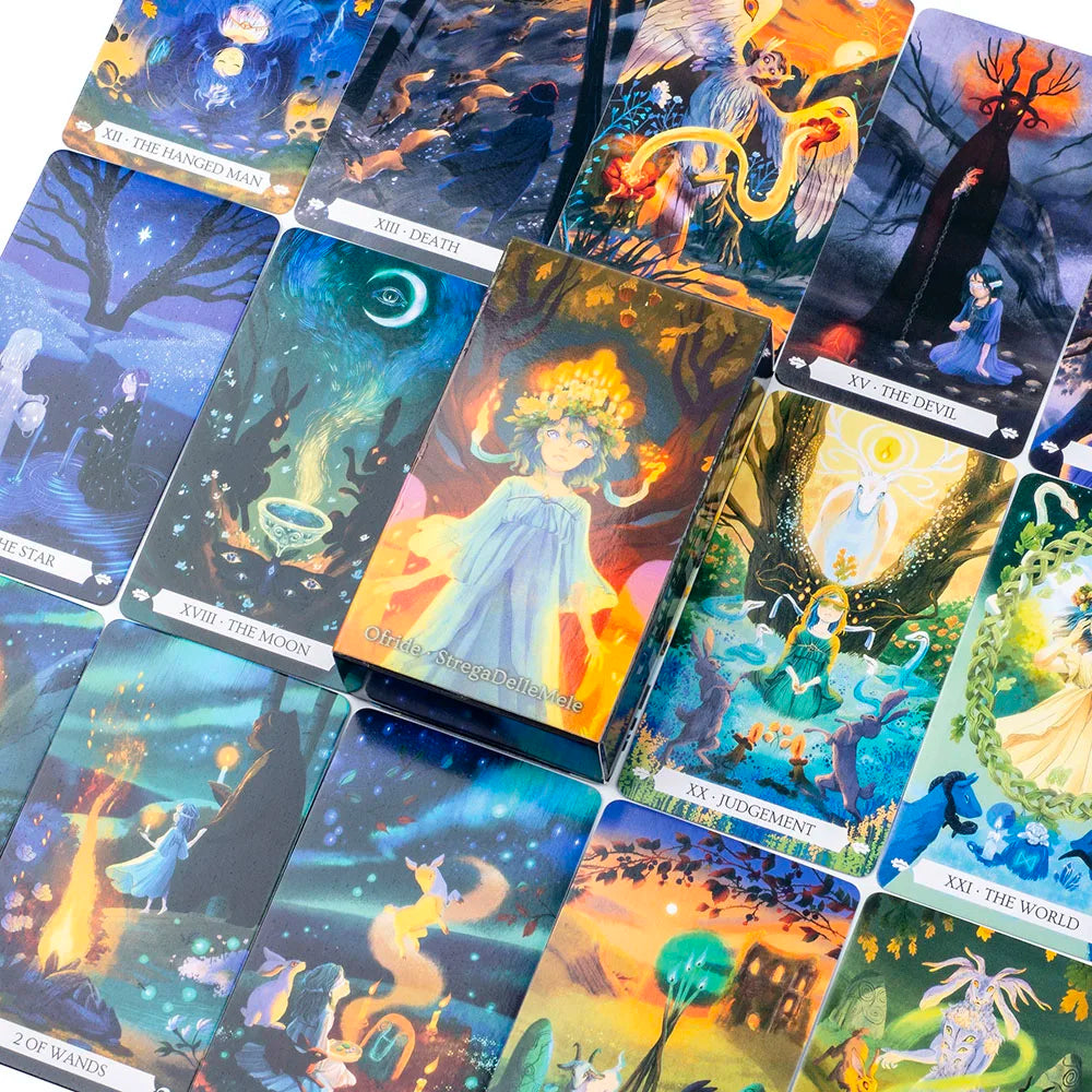 Under The Oak Tarot Deck – 78 Cards | Narrative Tarot Blending Real and Unreal for Insightful Divination (10.3 x 6 cm)