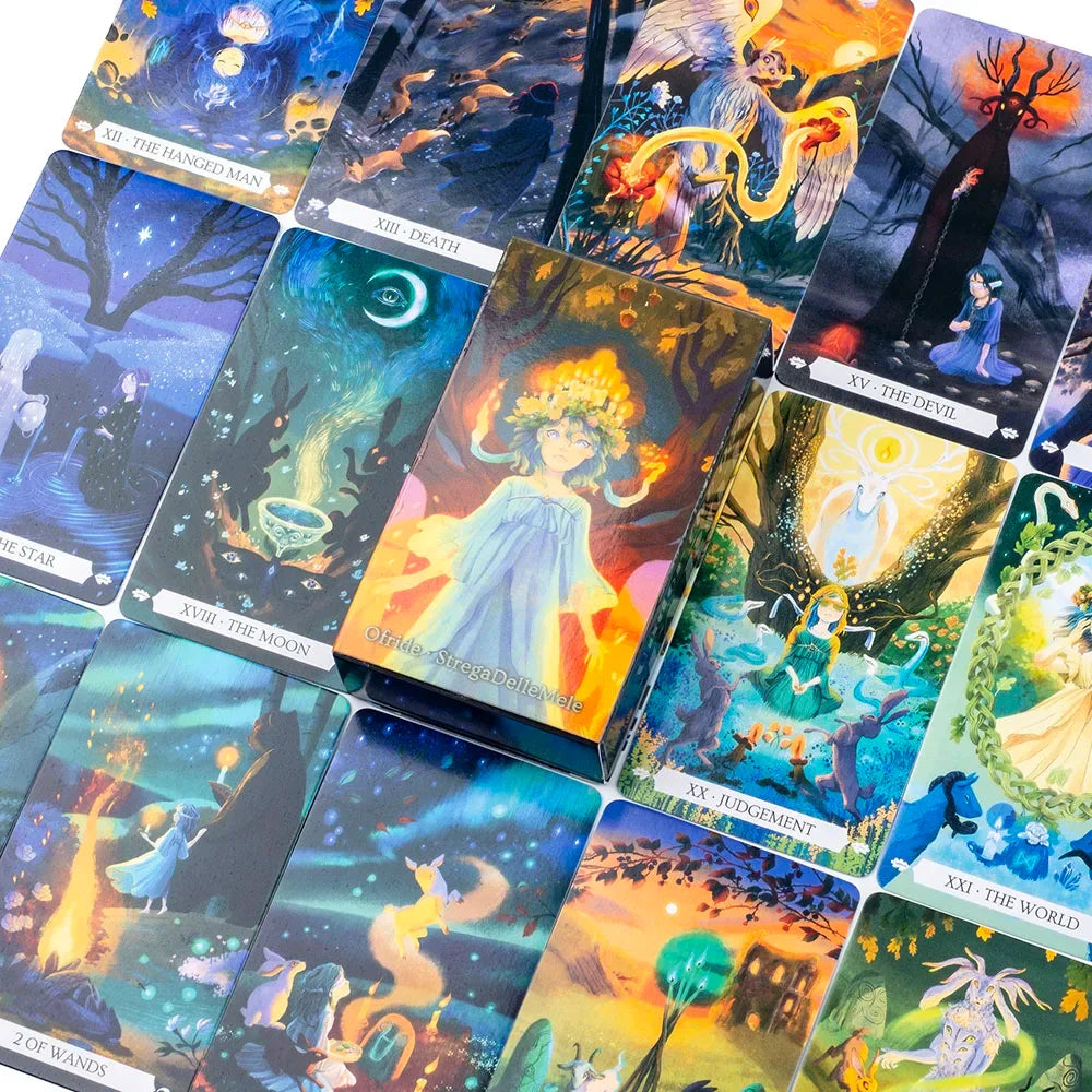 Under The Oak Tarot Deck – 78 Cards | Narrative Tarot Blending Real and Unreal for Insightful Divination (10.3 x 6 cm)