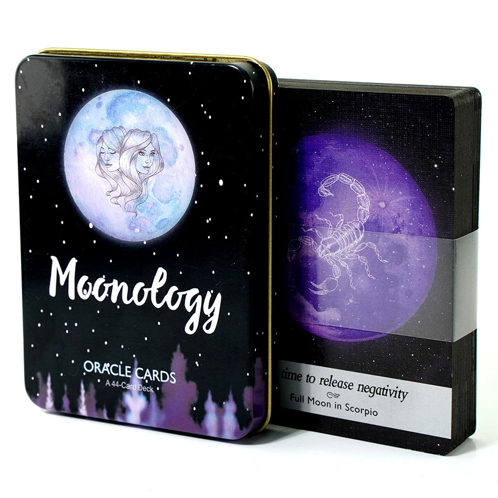 🃏 Adventure Time Tarot Cards – 78 Pcs Deck in Tin Metal Box with Gold-Plated Edges for Divination & Gifts green