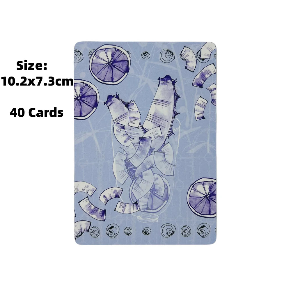 Divine Tea Time Inspiration Oracle Cards – 40 Cards English Edition for Family Gathering, Divination & Board Games
