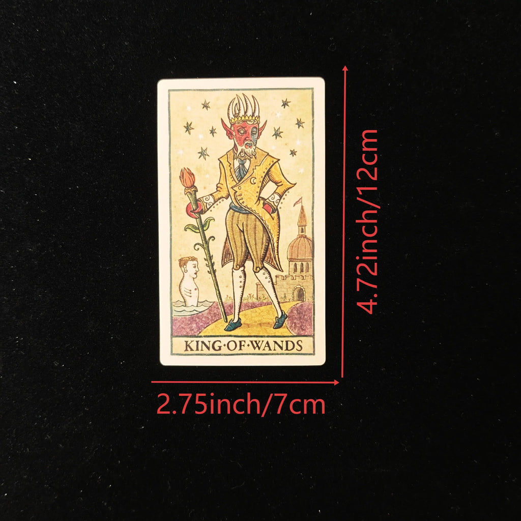 🔥12x7cm Trionfi della Luna Tarot Deck | 78-Card English Edition for Beginner-Friendly Readings