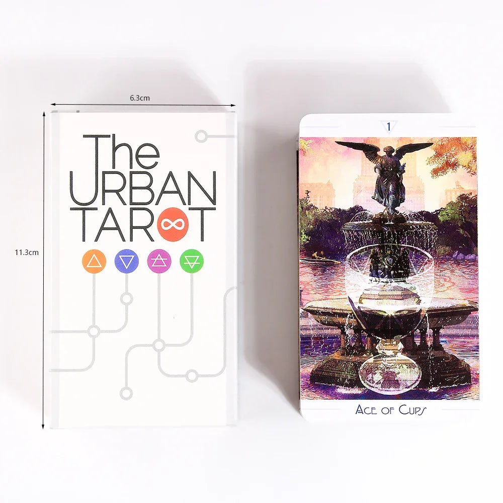 Urban Tarot Deck by Robin Scott - Modern Illustrated 78-Card Deck with 84-Page Guidebook