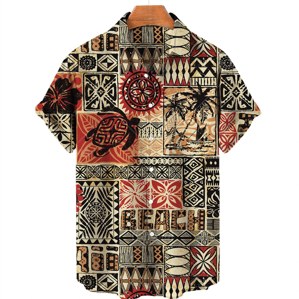 🏝️ The Dasan Majestic Edition: Ultra-Luxury Men’s High-End Hawaiian Shirt – High-Definition Floral & Ethnic Graphic Print, Premium Cooling Performance Fabric, and Sophisticated Resort-Luxe Button-Down CS2024AQ1947