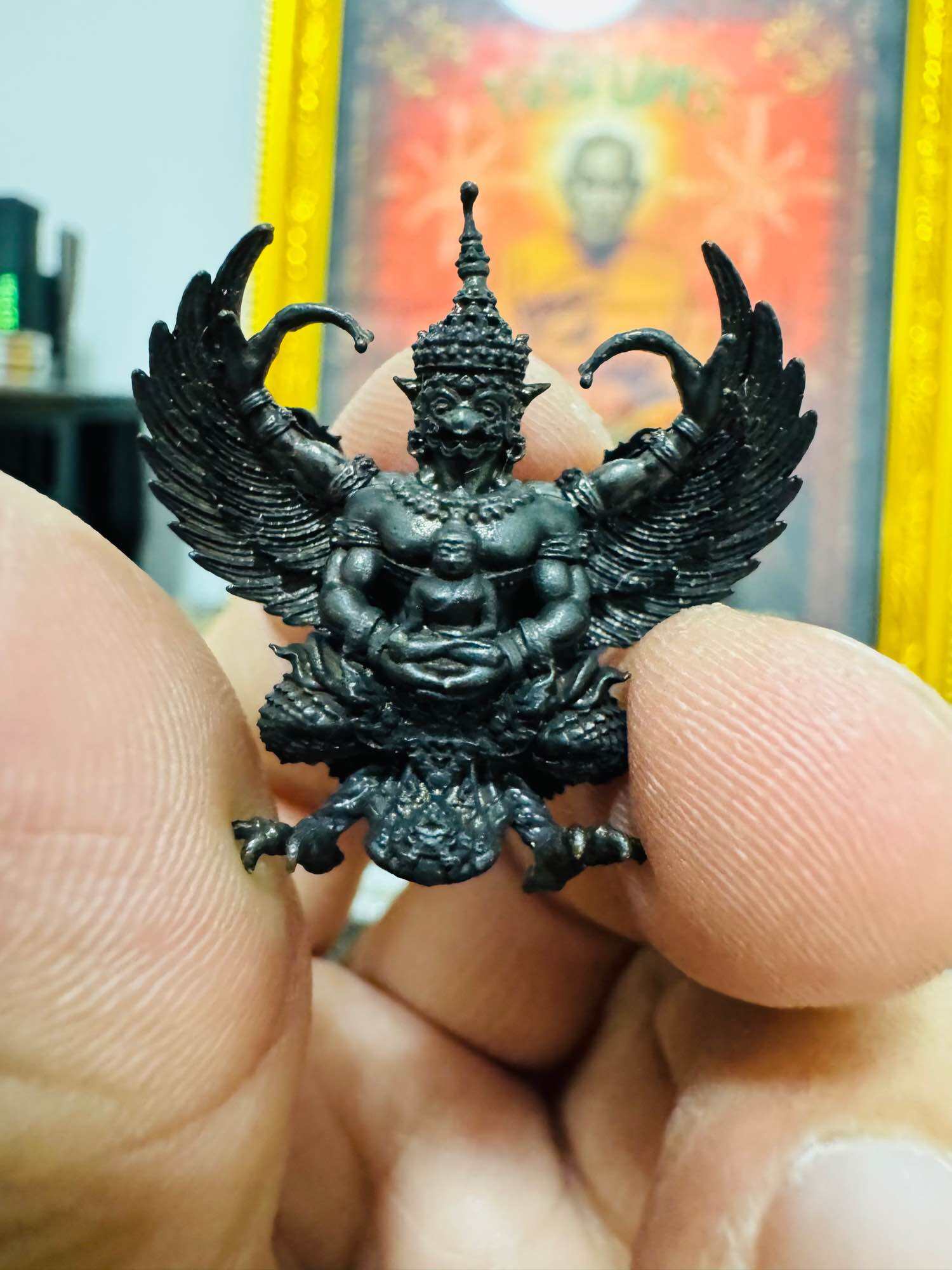 ⚡ Empower Your Wealth and Protection with the Phaya Krut Small Edition﻿ – Setthi Ngern Lai Ma﻿ Model, Blessed in the Mighty Garuda Ceremony and 108 Buddha Consecrations at Wat Phra Maha That Woramahawihan! ⚡