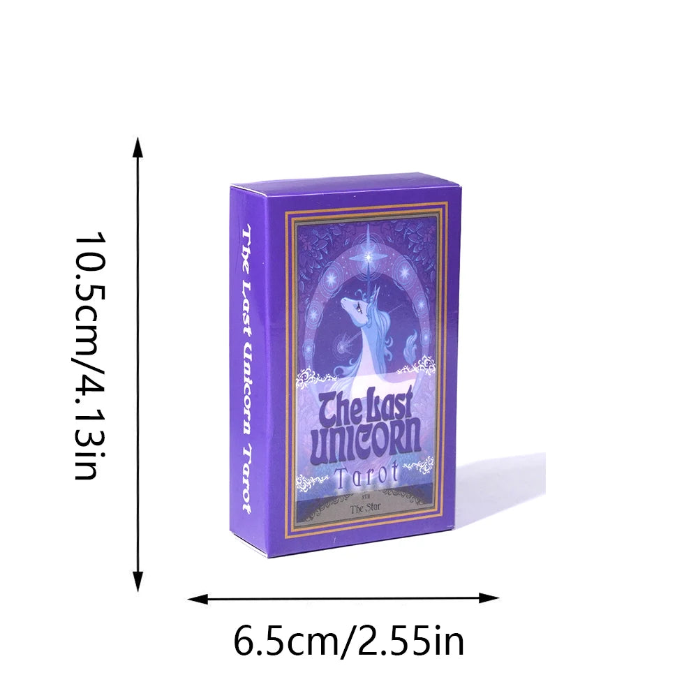 The Last Unicorn Tarot – 78-Card English Edition Deck with Guidebook for Personal Use & Family Board Games