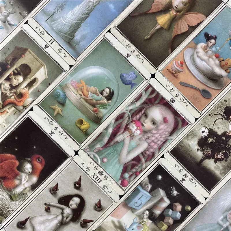 Nicoletta Cecco Tarot Deck – 78-Card Multilingual Beginners Set with Guidance Booklet for Divination and Board Games