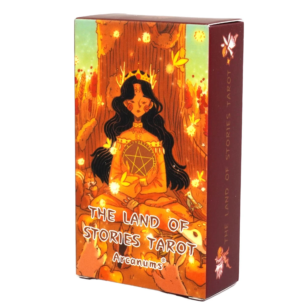 📖 The Land of Stories Tarot Oracle Deck – 78 Cards | English Edition | Fate and Divination | Family Party Board Game