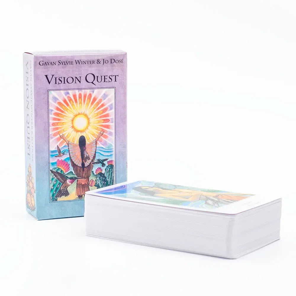 Vision Quest Tarot Deck - 78-Card Deck for Fate Divination, Cosmic Insight & Family Party Games - Size: 10.3 × 6 cm