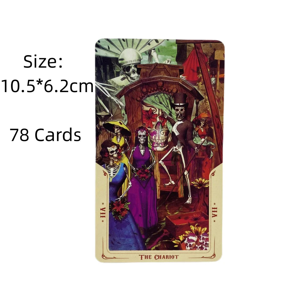 🔥 Santa Muerte Tarot Cards﻿ | 78-Card Mysterious Divination Oracle Deck – Deep Ancestral and Shadow Work Tarot
