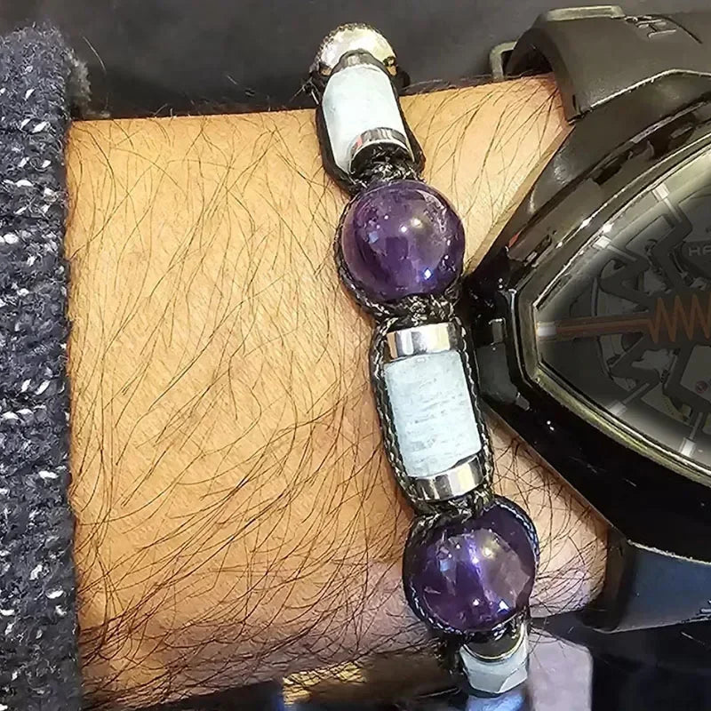 ✨ Raw African Turquoise & Lava Bead Bracelet – Natural Healing Jewelry for Men & Women – Grounding & Spiritual Wellness