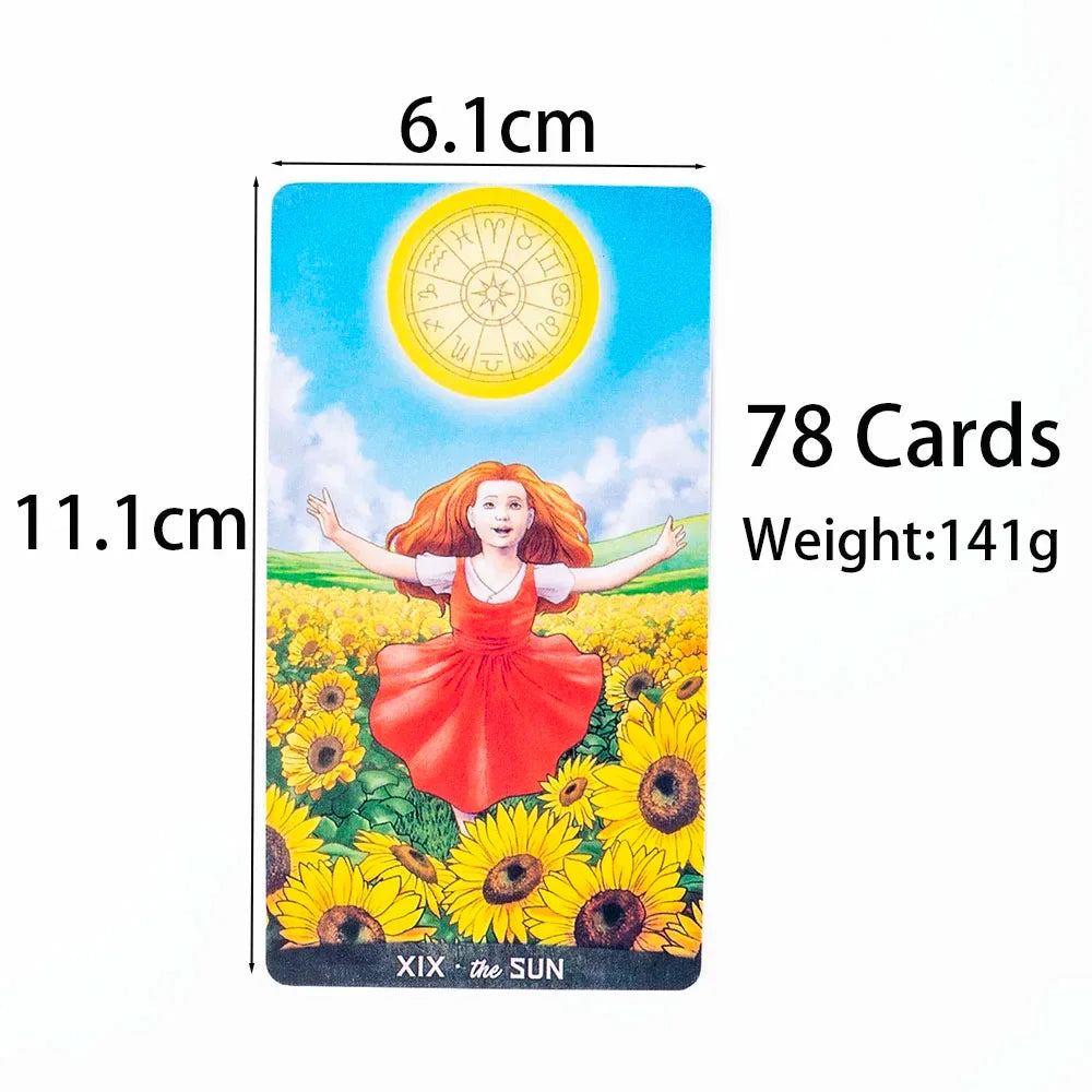 Hot Selling Gregory Scott Tarot Deck - 78 Cards for Beginners | English Visions, Puzzle & Family Party Game | Size: 11.1 × 6.1 cm