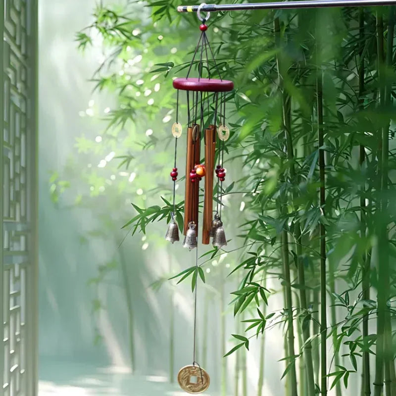 Large Metal Tube Wind Chime – Deep Tone Church Bell Outdoor Garden Decor for Good Luck and Serenity