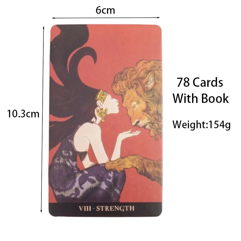 78Pcs Longest Dream Tarot Card Set High-Quality Divination Tool With Detailed Guidebook Colorful Frame Fortune Telling Cards