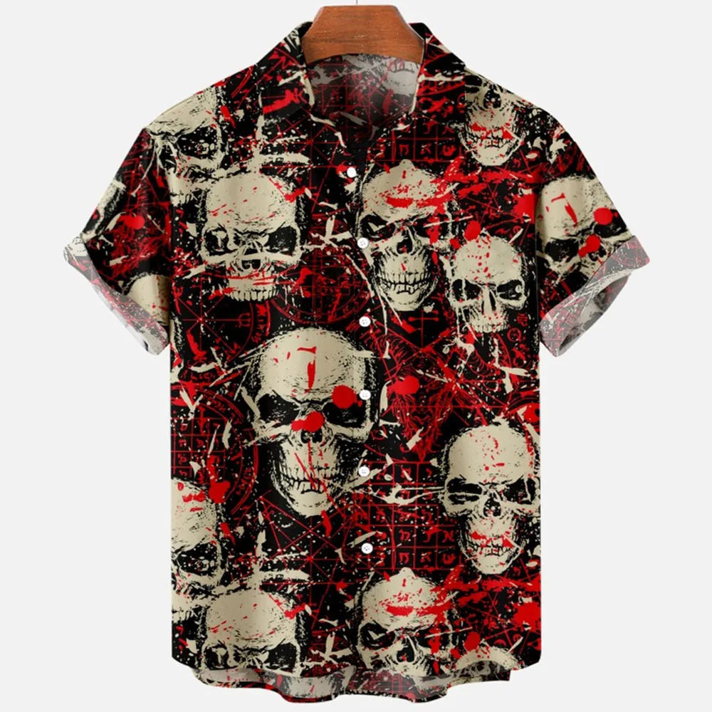 👹 The Demonic Abyss: Premium Men’s Horror 3D Printed Hawaiian Shirt – High-Definition Surreal Devil Graphic, Ultra-Breathable Performance Fabric, and Sophisticated Urban-Gothic Loose Fit Short-Sleeve Summer Button-Down (S-5XL)