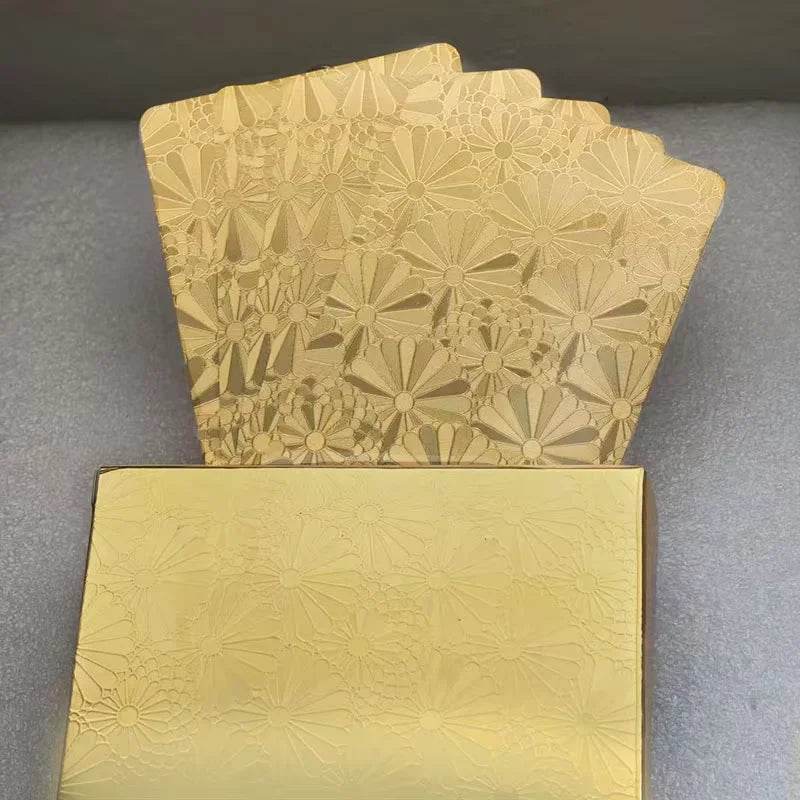 Multi-Style Color Playing Card Set - Waterproof Thai Poker Cards for Board Games, Perfect for Magic & More! Golden Flowers