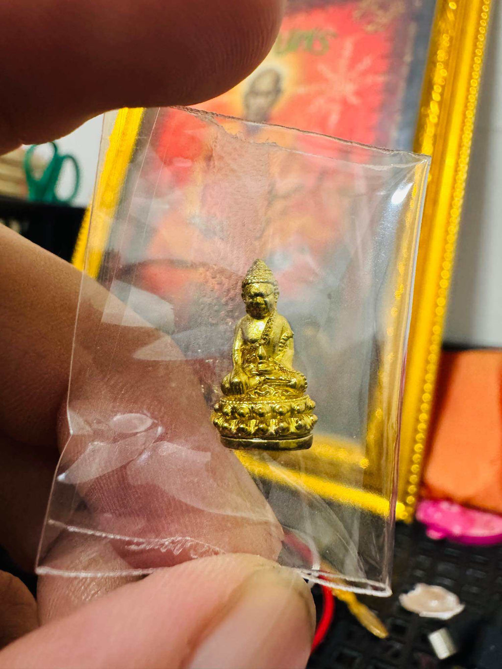 ⚡ Experience Sacred Blessings with the Phra Kring Trai Lok Nath Small Model﻿ – Golden Alloy Amulet Limited to 5,000 Pieces by Luang Pu Mahasila Sirijanto of Wat Phra That Muen Hin, Kalasin ⚡