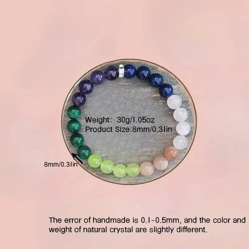 ✨ Exquisite Amethyst & Lapis Lazuli Multi-Colored Beaded Bracelet – Elegant Spiritual Jewelry for Balance and Beauty