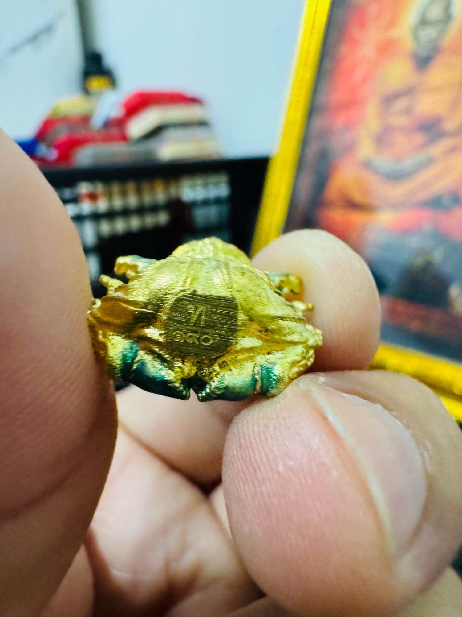 ✨ Authentic Phra Phikanet﻿ Closed-Eyes Statue, Green Enamel with Divine Gold Coating – Triple Empowerment by Luang Pu Phat Punyakamo at Wat Huay Duan ✨