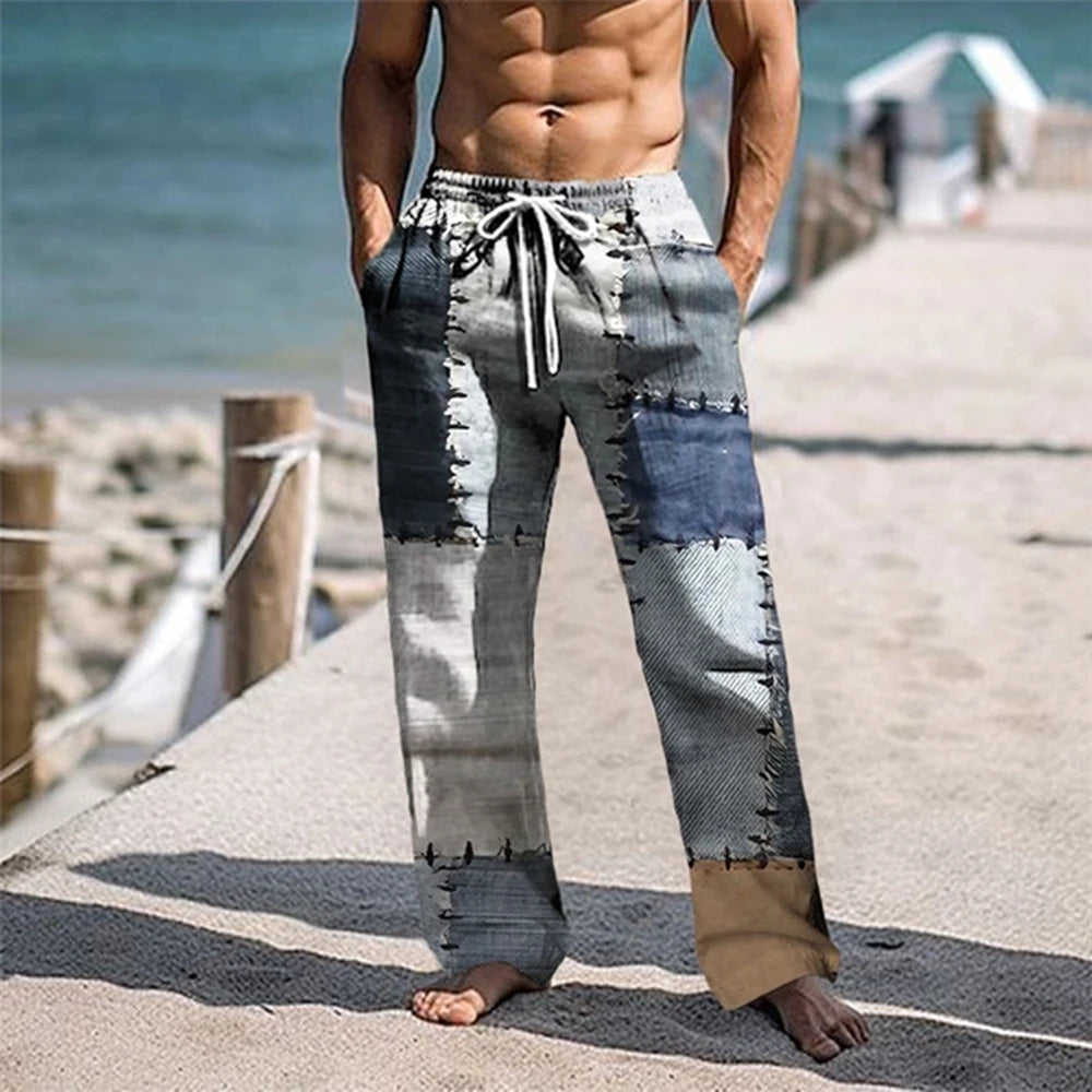 ✨ Urban Breeze 3D Color-Block Plaid Summer Shorts: Men's High-Definition Graphic Beachwear & Relaxed Elastic-Waist Vacation Trousers (2026 Summer Collection) SJC04J2025051TJ