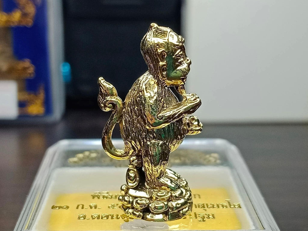 ✨ Si Hu Ha Ta Divine Fortune Amulet – White Bronze Sacred Talisman, Forest Creation Edition by Kruba Subin Sumethso (Year 2012)