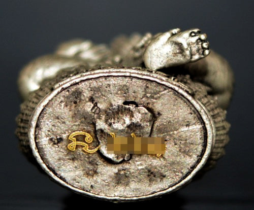 🌩️ Si Hu Ha Ta "Ruay Nuea Fa" (Rich Above the Sky) Edition: Satin Silver Plated Divine Brass – Kruba Phat, Wat Thamma Chai Mongkol – Lanna Wealth Deity