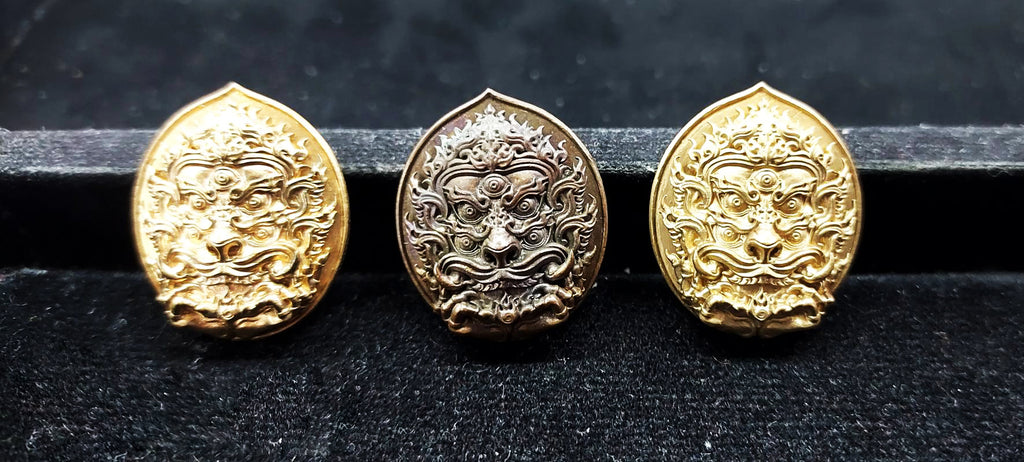 🪙Si Hu Ha Ta “Stairway to Heaven” – Bronze Four‑Ears Five‑Eyes Prosperity Amulet (Large Print), Kruba Boonyang, Wat Huai Nam Un, Lamphun