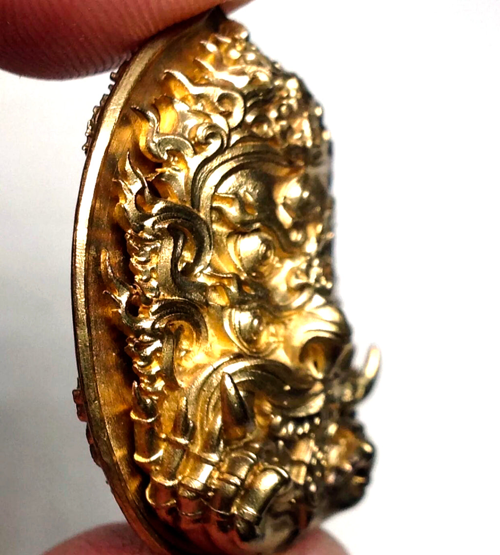 🪙Si Hu Ha Ta “Stairway to Heaven” – Bronze Four‑Ears Five‑Eyes Prosperity Amulet (Large Print), Kruba Boonyang, Wat Huai Nam Un, Lamphun