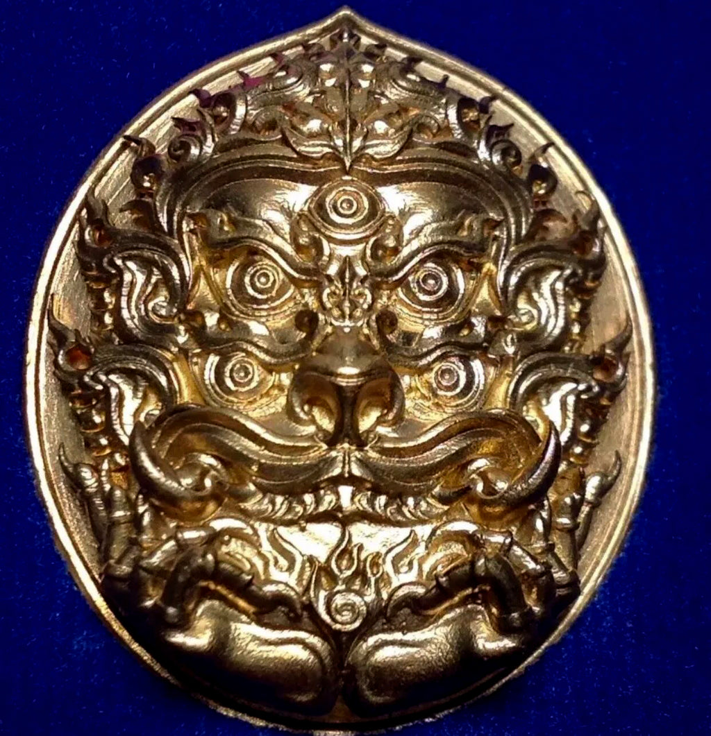 🪙Si Hu Ha Ta “Stairway to Heaven” – Bronze Four‑Ears Five‑Eyes Prosperity Amulet (Large Print), Kruba Boonyang, Wat Huai Nam Un, Lamphun