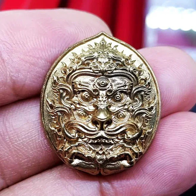 🪙Si Hu Ha Ta “Stairway to Heaven” – Bronze Four‑Ears Five‑Eyes Prosperity Amulet (Large Print), Kruba Boonyang, Wat Huai Nam Un, Lamphun
