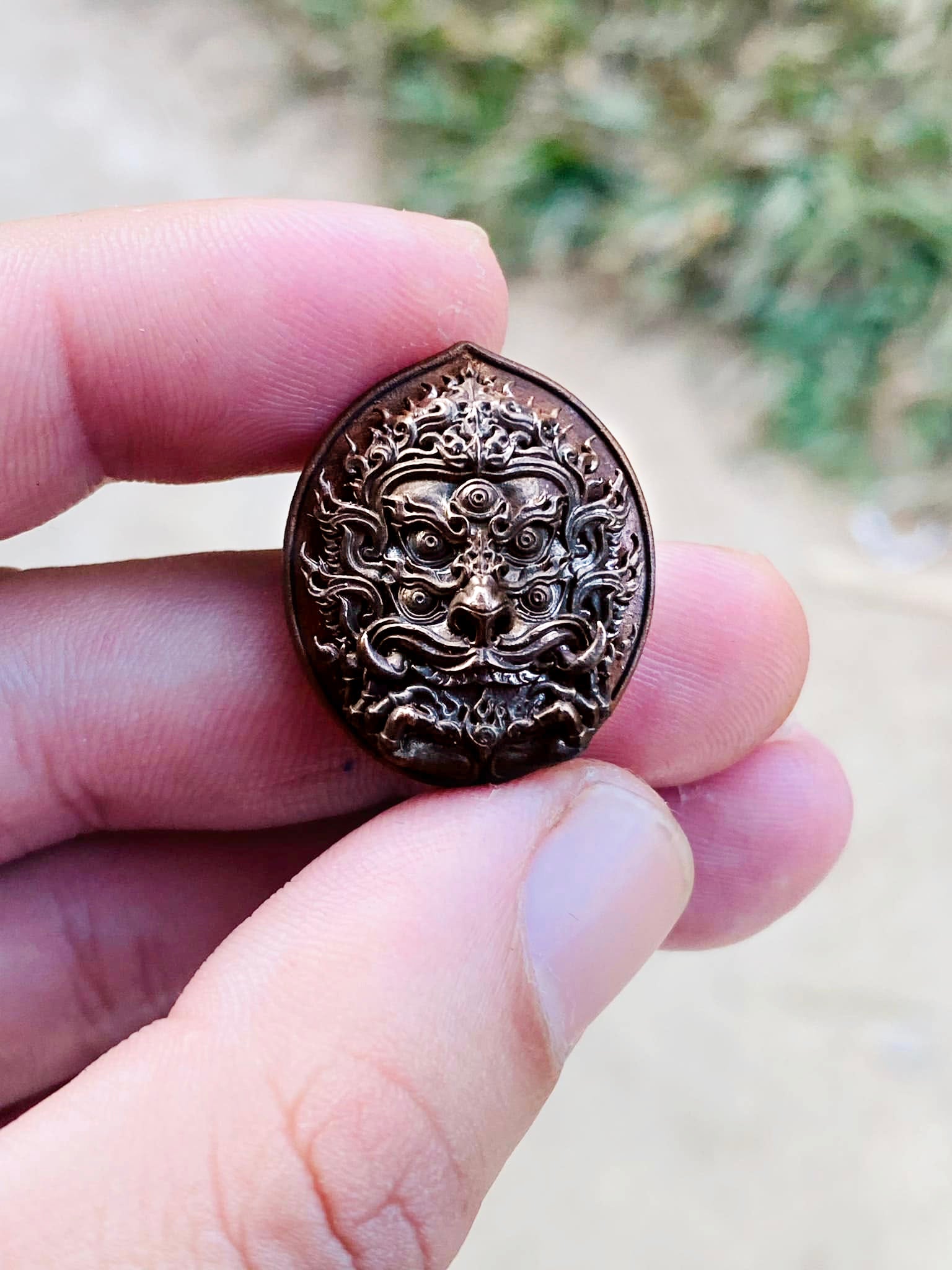 🪙 Si Hu Ha Ta “Stairway to Heaven” – Blackened Copper Four‑Ears Five‑Eyes Prosperity Amulet (Large & Small), Kruba Boonyang, Wat Huai Nam Un, Lamphun, B.E. 2556
