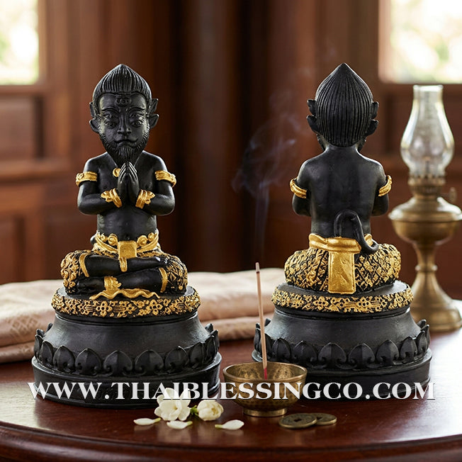 👹💰 Si Hu Ha Ta (The Five-Eyed, Four-Eared Deity) – "Mee Wai Ruay" (Owned to be Wealthy) Edition – Kruba Nuea Rit, Wat Saphan Dam – The Divine Engine for Manifesting Gold from Charcoal, Supreme Luck, and Unstoppable Life Elevation!