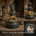 👹💰 Si Hu Ha Ta (The Five-Eyed, Four-Eared Deity) – "Mee Wai Ruay" (Owned to be Wealthy) Edition – Kruba Nuea Rit, Wat Saphan Dam – The Divine Engine for Manifesting Gold from Charcoal, Supreme Luck, and Unstoppable Life Elevation!