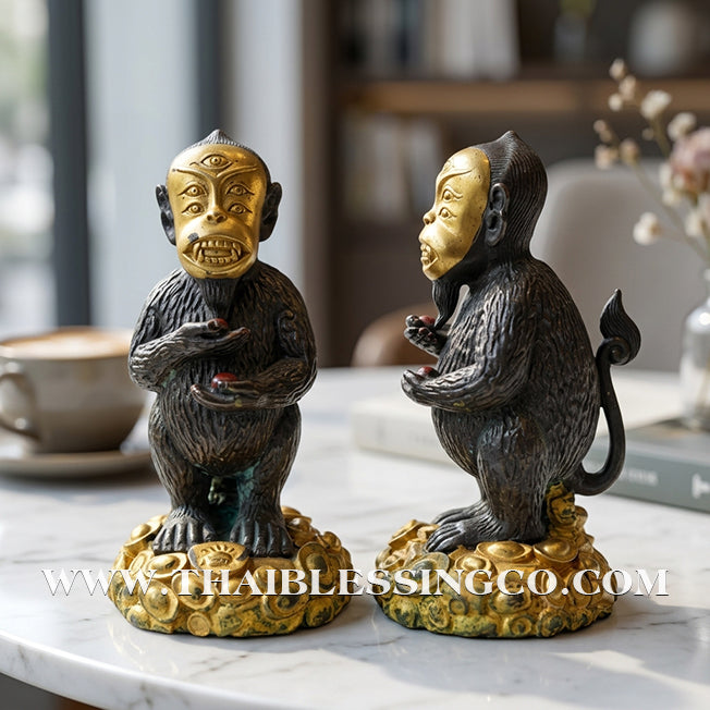 👹💰 Si Hu Ha Ta (The Five-Eyed, Four-Eared Deity) – "Sang Suan Pa" (Wai Kru 55) Edition – Kruba Subin Sumetso – The Divine Engine for Converting Challenges into Pure Gold, Supreme Luck, and Unstoppable Life Elevation!