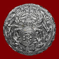 🕷️Silver “Forest Spider” Single-Sided Amulet – Silver Chaom Alloy Soaked in Wild Chamom Herbs, Protective Thai Buddhist Collectible by Tuj Chao Pu Wha-Ling Wirathayo